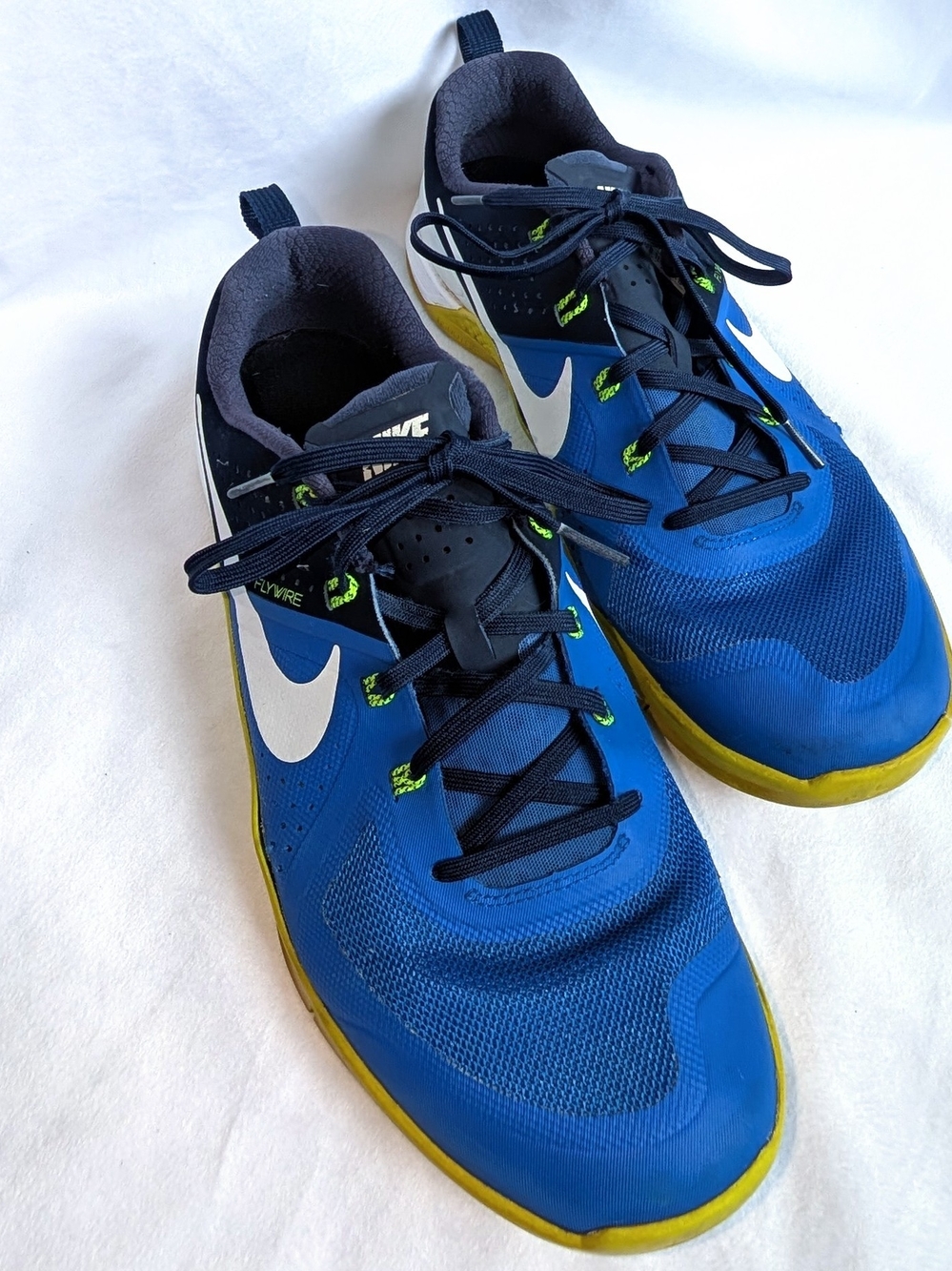 Nike Metcon 1 Cross Training Shoes Blue Yellow Size 12